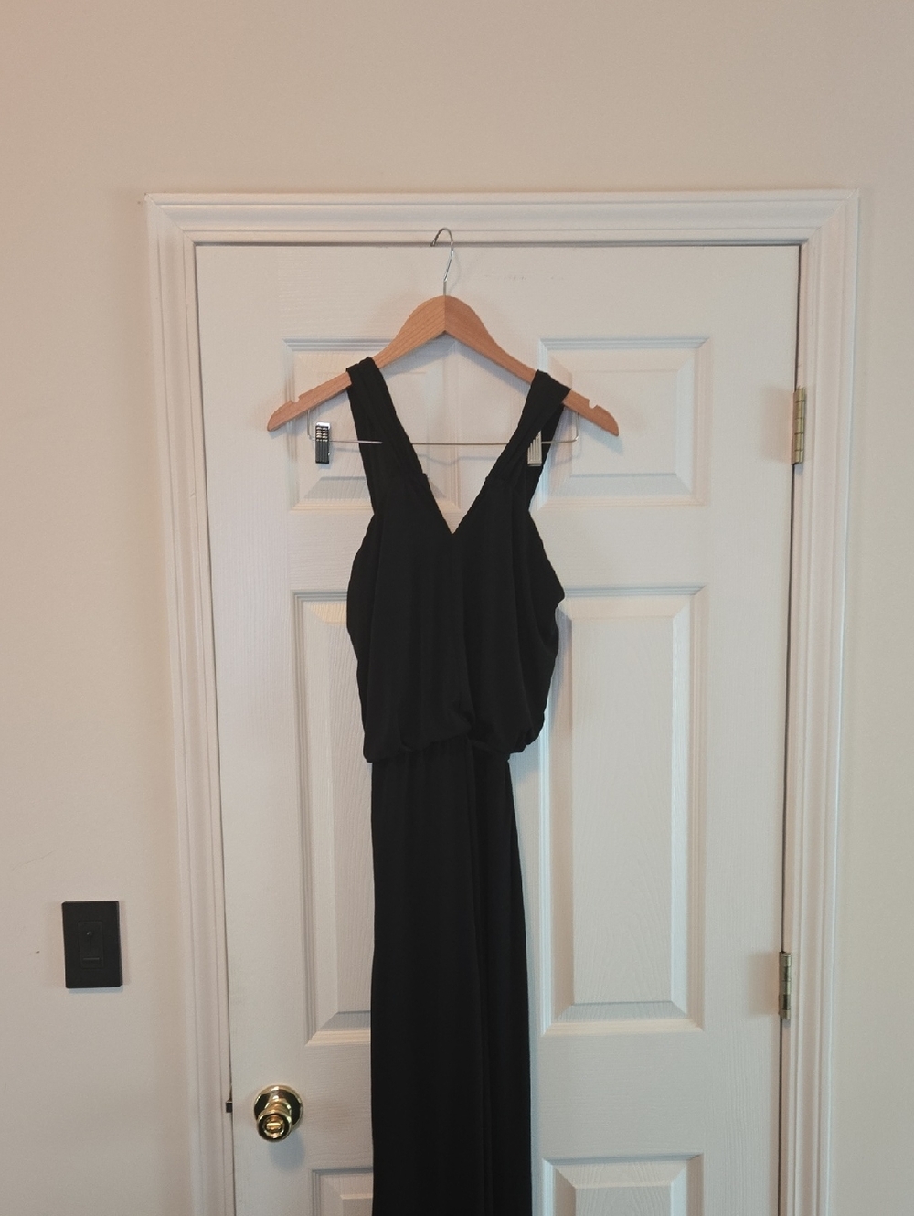 Valerie Bertinelli Black Sleeveless Jumpsuit